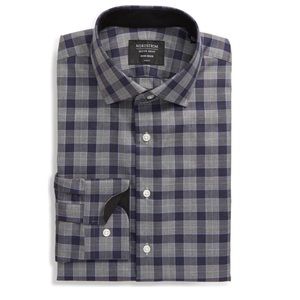 Nordstrom Men’s Shop Trim Fit Non-Iron Plaid Shirt